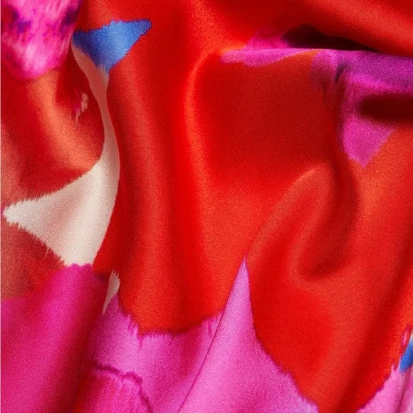 Ramy Brook Tatiana Floral Stretch Silk Halter Gown - Picture 10 of 13